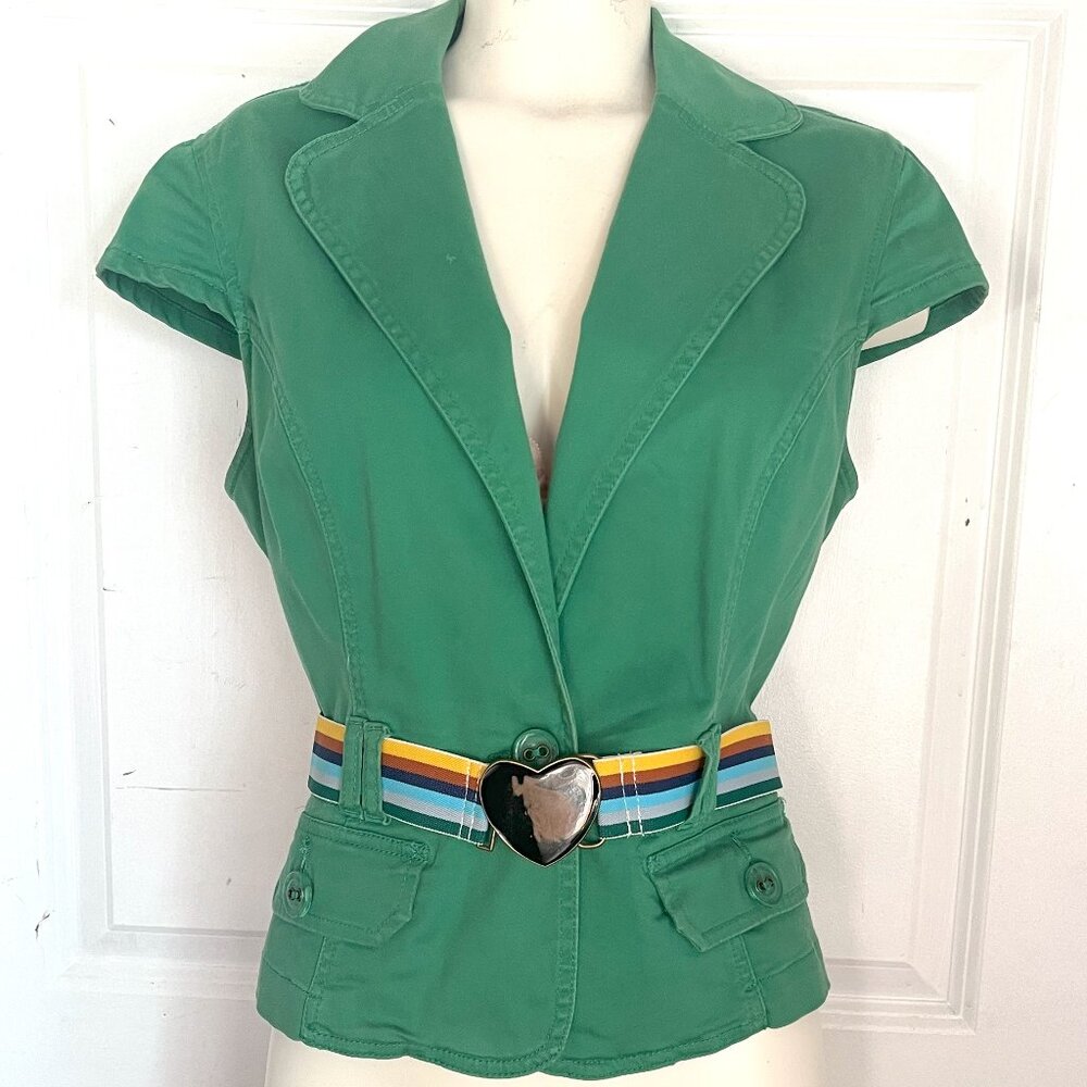 NWOT Short sleeve fitted vest/jacket